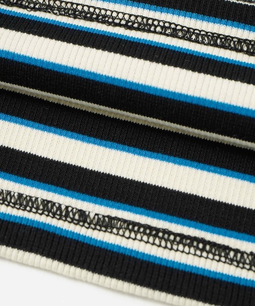 完売確実 大人気 X-girl MULTI STRIPE COMPACT TOP ボーダー柄 X-girl（エックスガール）の「MULTI STRIPE COMPACT TOP（T