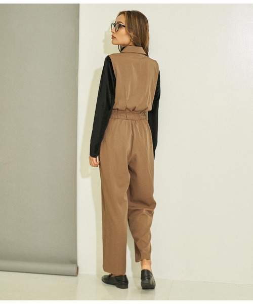ANAP（アナップ）の「テーラーオールインワン（つなぎ/オールインワン・レディース・ブラック/モカ・FREE）」の10枚目の写真
