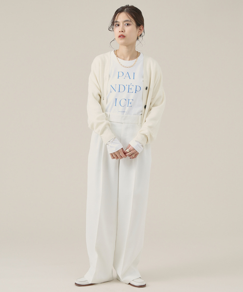 Rouge vif Anna(ルージュヴィフアンナ)の「フロント&バックロゴロンT(Tシャツ/カットソー・レディース・ブルー/チャコールグレー・フリー)」の6枚目の写真