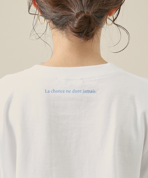 Rouge vif Anna(ルージュヴィフアンナ)の「フロント&バックロゴロンT(Tシャツ/カットソー・レディース・ブルー/チャコールグレー・フリー)」の11枚目の写真