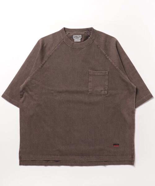 FUSE(フューズ)の「【ONEITA(オニータ)】PIGMENT DYED TEE(Tシャツ/カットソー・メンズ・ブラウン/ブラック/ブルー・02/03)」の3枚目の写真