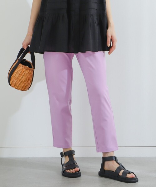 B:MING by BEAMS（ビーミングバイビームス）の「B:MING by BEAMS / スタフリ テーパードパンツ 23SS（その他パンツ・レディース・イエロー/グリーン/ピンク/ブラック/ホワイト/ラベンダー・MEDIUM/X-LARGE/SMALL/LARGE/X-SMALL）」の4枚目の写真