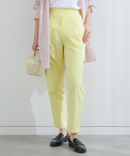 B:MING by BEAMS（ビーミングバイビームス）の「B:MING by BEAMS / スタフリ テーパードパンツ 23SS（その他パンツ・レディース・イエロー/グリーン/ピンク/ブラック/ホワイト/ラベンダー・MEDIUM/X-LARGE/SMALL/LARGE/X-SMALL）」の5枚目の写真