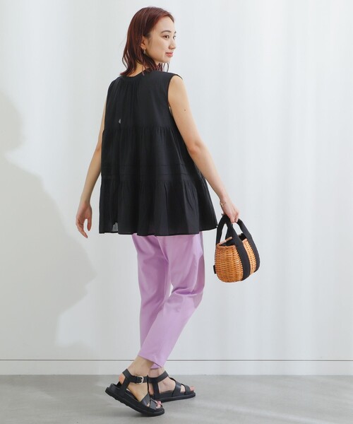 B:MING by BEAMS（ビーミングバイビームス）の「B:MING by BEAMS / スタフリ テーパードパンツ 23SS（その他パンツ・レディース・イエロー/グリーン/ピンク/ブラック/ホワイト/ラベンダー・MEDIUM/X-LARGE/SMALL/LARGE/X-SMALL）」の20枚目の写真