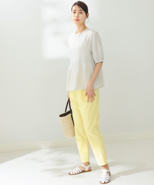 B:MING by BEAMS（ビーミングバイビームス）の「B:MING by BEAMS / スタフリ テーパードパンツ 23SS（その他パンツ・レディース・イエロー/グリーン/ピンク/ブラック/ホワイト/ラベンダー・MEDIUM/X-LARGE/SMALL/LARGE/X-SMALL）」の10枚目の写真