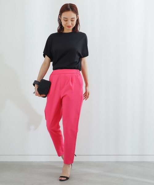 B:MING by BEAMS（ビーミングバイビームス）の「B:MING by BEAMS / スタフリ テーパードパンツ 23SS（その他パンツ・レディース・イエロー/グリーン/ピンク/ブラック/ホワイト/ラベンダー・MEDIUM/X-LARGE/SMALL/LARGE/X-SMALL）」の16枚目の写真