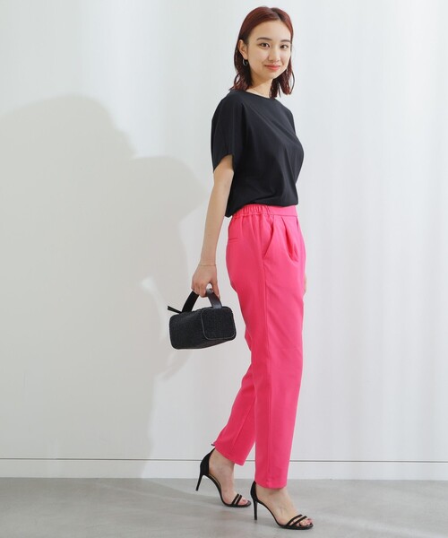 B:MING by BEAMS（ビーミングバイビームス）の「B:MING by BEAMS / スタフリ テーパードパンツ 23SS（その他パンツ・レディース・イエロー/グリーン/ピンク/ブラック/ホワイト/ラベンダー・MEDIUM/X-LARGE/SMALL/LARGE/X-SMALL）」の17枚目の写真