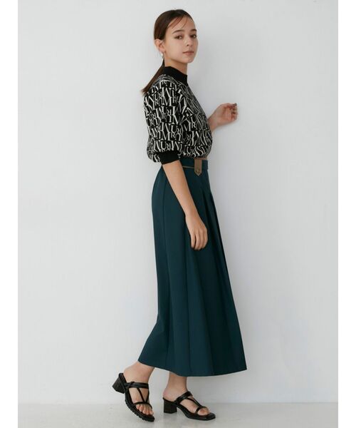 MURUA(ムルーア)の「アシメラップAラインスカート(スカート・レディース・ブルー/グリーン・1/2)」の5枚目の写真