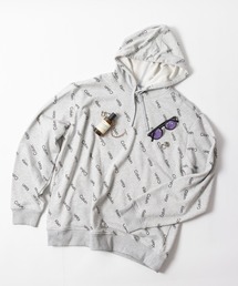 【Calvin Klein】Calvin Kleinロゴモノグラムスウェットパーカー 総柄 41VC214