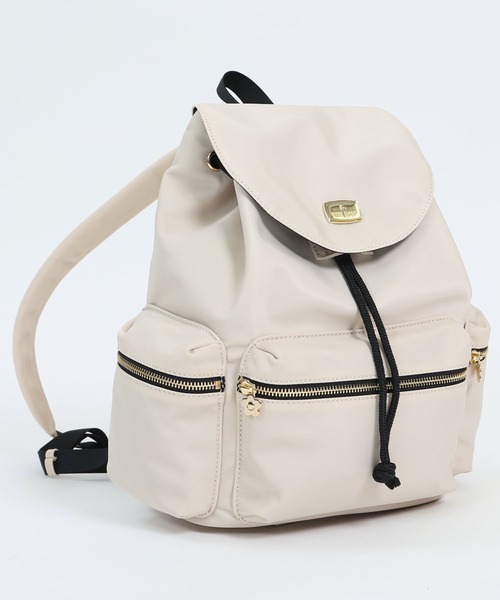 MARY QUANT(マリークワント)の「ナイロンロゴプレート リュック(バックパック/リュック・レディース・ブラック/アイボリー・FREE)」の14枚目の写真