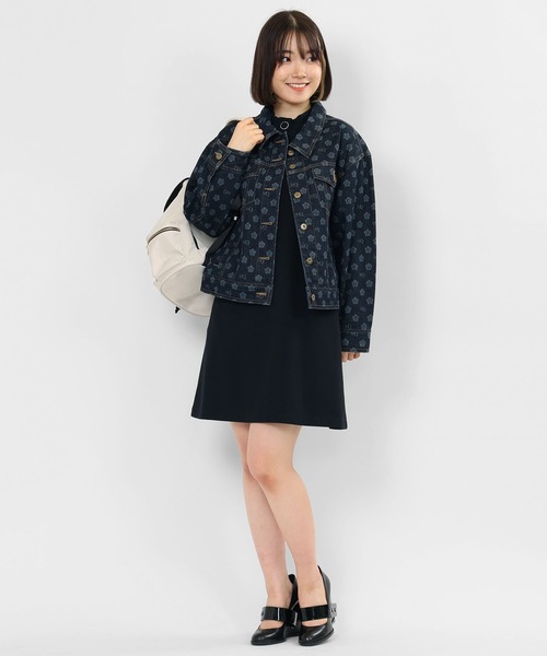 MARY QUANT(マリークワント)の「ナイロンロゴプレート リュック(バックパック/リュック・レディース・ブラック/アイボリー・FREE)」の6枚目の写真