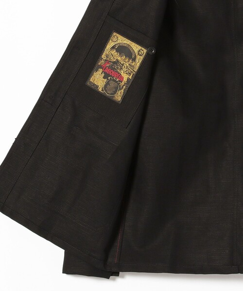 Le LABOUREUR（ラブルール）の「LE LABOUREUR × BEAMS F / 別注 コットンリネン カバーオール（カバーオール・メンズ・オフホワイト/ブラック・3/4/2/1）」の8枚目の写真