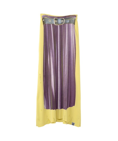 Maison MIHARA YASUHIRO(メゾンミハラヤスヒロ)の「Trompe I'oeil Skirt(スカート・レディース・ブラウン/イエロー/ブラック・38/36)」の3枚目の写真