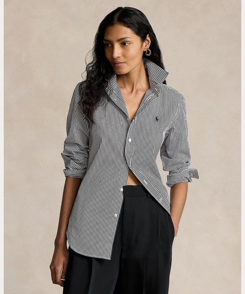 ポロラルフローレン シャンブレーフリルシャツ ゆったり ポロラルフローレン シャンブレーフリルシャツ ゆったり ポロ