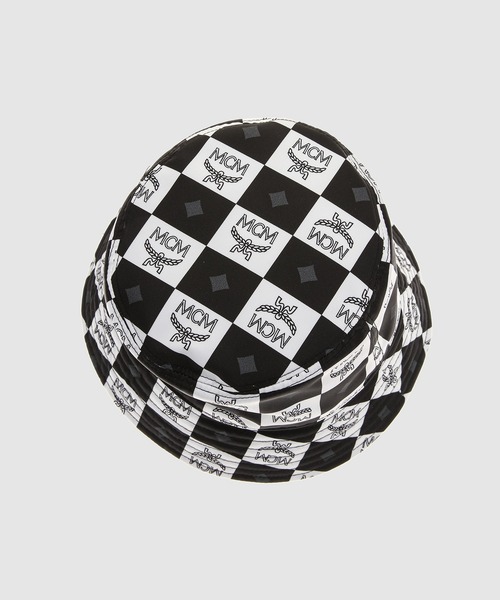 MCM（エムシーエム）の「リバーシブル バケットハット - チェッカーボード ナイロン（ハット・メンズ・ブラック・ONE SIZE）」の4枚目の写真