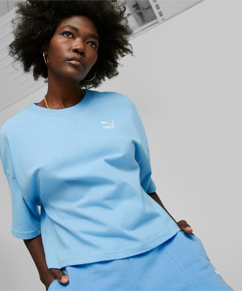 PUMA(プーマ)の「PUMA プーマ ウィメンズ CLASSICS オーバーサイズ 半袖 Tシャツ(Tシャツ/カットソー・レディース・ホワイト/ホワイト系その他/タン/ブラック/ブルー系その他・SMALL/MEDIUM/LARGE/X-SMALL)」の5枚目の写真