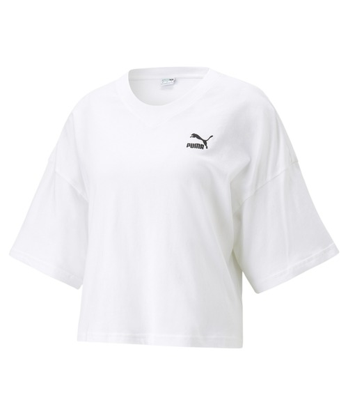 PUMA(プーマ)の「PUMA プーマ ウィメンズ CLASSICS オーバーサイズ 半袖 Tシャツ(Tシャツ/カットソー・レディース・ホワイト/ホワイト系その他/タン/ブラック/ブルー系その他・SMALL/MEDIUM/LARGE/X-SMALL)」の22枚目の写真