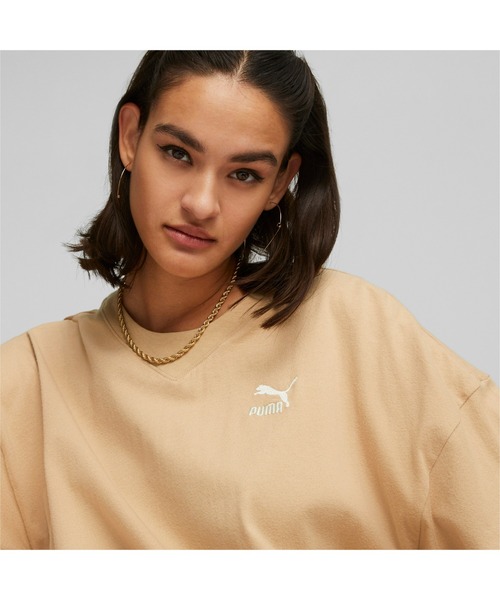 PUMA(プーマ)の「PUMA プーマ ウィメンズ CLASSICS オーバーサイズ 半袖 Tシャツ(Tシャツ/カットソー・レディース・ホワイト/ホワイト系その他/タン/ブラック/ブルー系その他・SMALL/MEDIUM/LARGE/X-SMALL)」の15枚目の写真