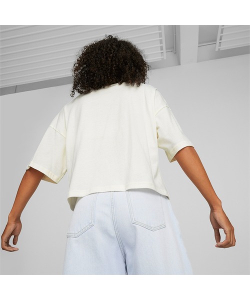 PUMA(プーマ)の「PUMA プーマ ウィメンズ CLASSICS オーバーサイズ 半袖 Tシャツ(Tシャツ/カットソー・レディース・ホワイト/ホワイト系その他/タン/ブラック/ブルー系その他・SMALL/MEDIUM/LARGE/X-SMALL)」の7枚目の写真