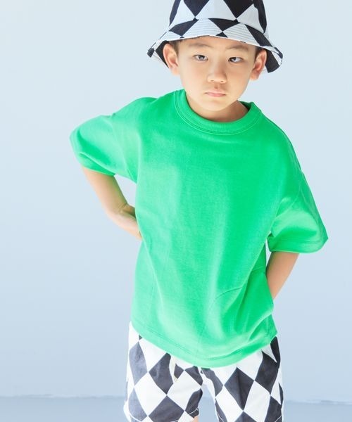 LOWRYS FARM(ローリーズファーム)の「USAポケットプルオーバー 180053(Tシャツ/カットソー・キッズ・オレンジ/ブルー/グリーン/パープル/ネイビー/オレンジ系その他・110cm/120cm/130cm/140cm/150cm)」の19枚目の写真