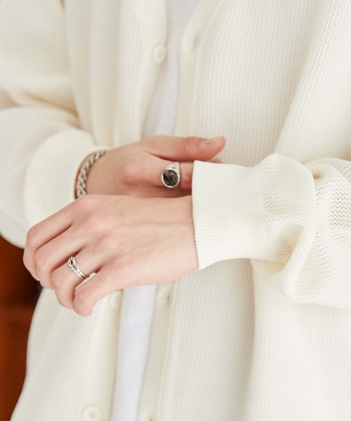 WEGO（ウィゴー）の「WEGO/メッシュカーディガン（カーディガン/ボレロ・メンズ・オフホワイト/ブラック/グレー・MEDIUM/LARGE）」の9枚目の写真