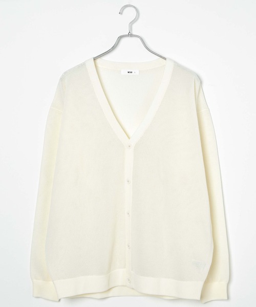 WEGO（ウィゴー）の「WEGO/メッシュカーディガン（カーディガン/ボレロ・メンズ・オフホワイト/ブラック/グレー・MEDIUM/LARGE）」の20枚目の写真