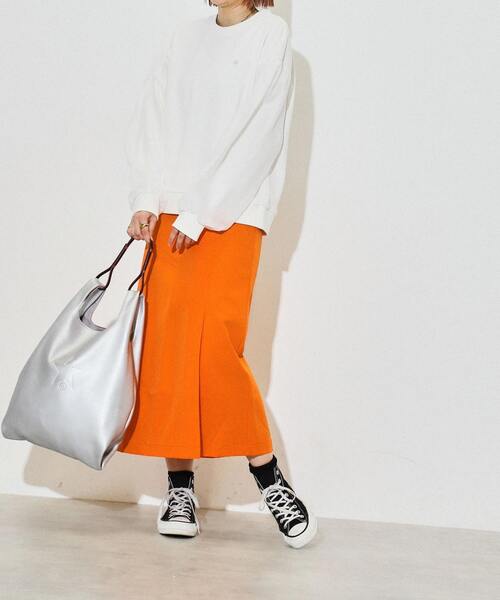 CONVERSE TOKYO(コンバーストウキョウ)の「シアースリーブスウェット(スウェット・レディース・ホワイト/サックスブルー/ブラック・FREE)」の5枚目の写真