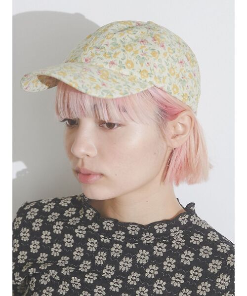 merry jenny(メリージェニー)の「floral cap(キャップ・レディース・パープル/イエロー・FREE)」の6枚目の写真