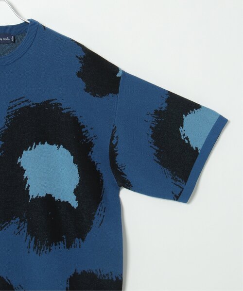 【セール】フラワーペイントニットＴシャツ 総柄/サマーニット/ニットソー（Tシャツ/カットソー）｜NO NEED（ノーニード）