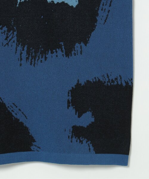 【セール】フラワーペイントニットＴシャツ 総柄/サマーニット/ニットソー（Tシャツ/カットソー）｜NO NEED（ノーニード）