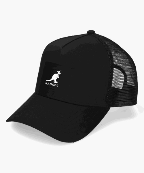 KANGOL(カンゴール)の「KANGOL SMU LOGO TRUCKER MESH CAP(キャップ・メンズ・ブラック/ベージュ/グレー/ブラック×ホワイト・ONE SIZE)」の5枚目の写真