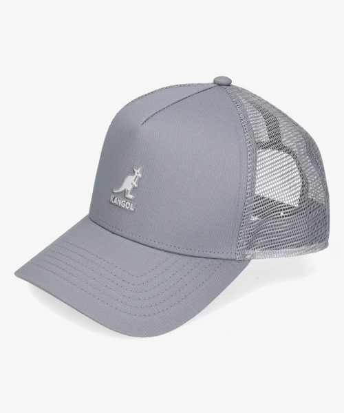 KANGOL(カンゴール)の「KANGOL SMU LOGO TRUCKER MESH CAP(キャップ・メンズ・ブラック/ベージュ/グレー/ブラック×ホワイト・ONE SIZE)」の7枚目の写真