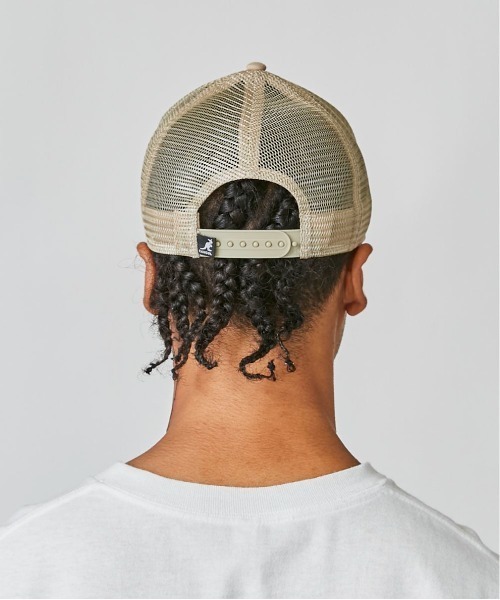 KANGOL(カンゴール)の「KANGOL SMU LOGO TRUCKER MESH CAP(キャップ・メンズ・ブラック/ベージュ/グレー/ブラック×ホワイト・ONE SIZE)」の15枚目の写真