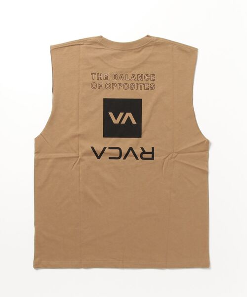 RVCA(ルーカ)の「RVCA/ルーカ ルーズシルエット バックプリントタンクトップ/ノースリーブTシャツ BD041-P24(タンクトップ・メンズ・スミクロ/ホワイト/サンドベージュ・M/XL/L)」の18枚目の写真