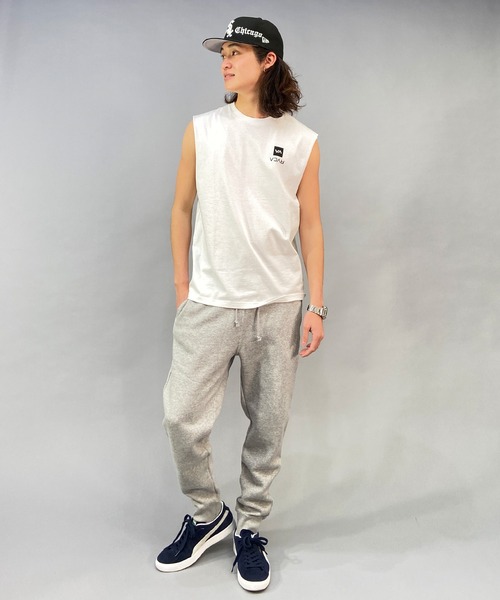 RVCA(ルーカ)の「RVCA/ルーカ ルーズシルエット バックプリントタンクトップ/ノースリーブTシャツ BD041-P24(タンクトップ・メンズ・スミクロ/ホワイト/サンドベージュ・M/XL/L)」の16枚目の写真