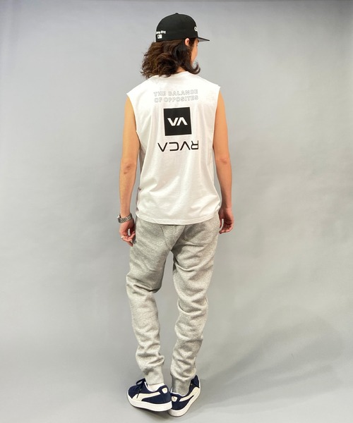 RVCA(ルーカ)の「RVCA/ルーカ ルーズシルエット バックプリントタンクトップ/ノースリーブTシャツ BD041-P24(タンクトップ・メンズ・スミクロ/ホワイト/サンドベージュ・M/XL/L)」の19枚目の写真
