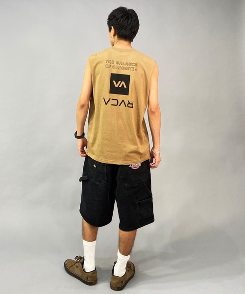 RVCA/ルーカ ルーズシルエット バックプリントタンクトップ