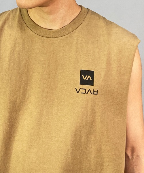 RVCA(ルーカ)の「RVCA/ルーカ ルーズシルエット バックプリントタンクトップ/ノースリーブTシャツ BD041-P24(タンクトップ・メンズ・スミクロ/ホワイト/サンドベージュ・M/XL/L)」の20枚目の写真