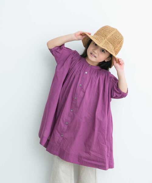 URBAN RESEARCH DOORS（アーバンリサーチドアーズ）の「『親子リンク』コットンボイルギャザーワンピース(KIDS)（ワンピース・キッズ・ピンク系その他/ネイビー/パープル系その他・105/135/120）」の13枚目の写真