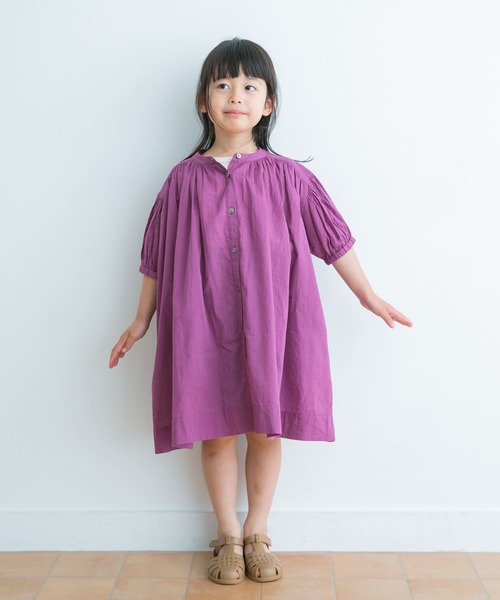 URBAN RESEARCH DOORS（アーバンリサーチドアーズ）の「『親子リンク』コットンボイルギャザーワンピース(KIDS)（ワンピース・キッズ・ピンク系その他/ネイビー/パープル系その他・105/135/120）」の19枚目の写真