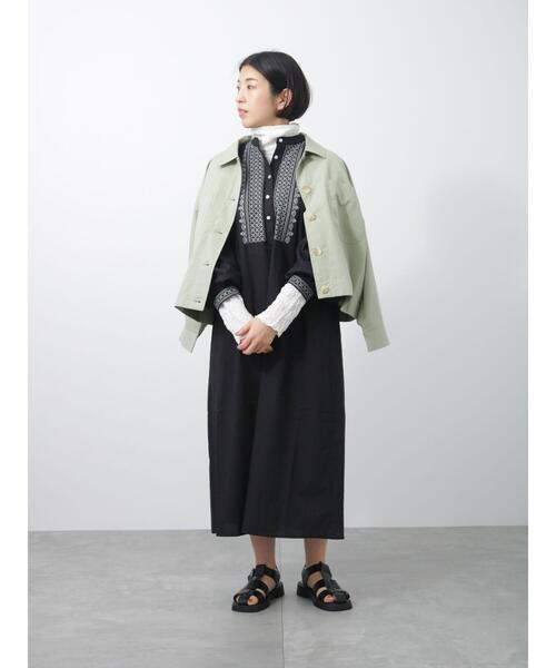 Lugnoncure（ルノンキュール）の「刺繍ワンピース（ワンピース・レディース・サックスブルー/オフホワイト/ブラック・ﾌﾘ-）」の17枚目の写真