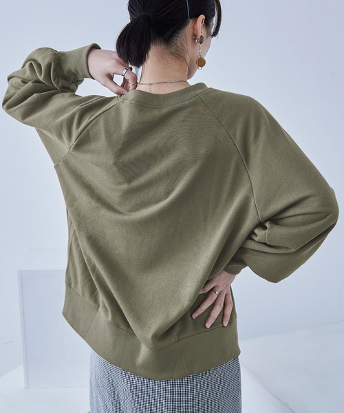 Fashion Letter(ファッションレター)の「バルーン袖 裏毛スウェット プルオーバー(スウェット・レディース・ブラック/カーキ/ブルー/アイボリー・M)」の11枚目の写真
