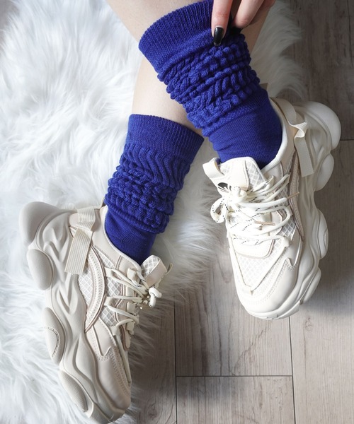 Port(ポート)の「【 Jelly moo / ジェリームー 】 ビビッドカラー ルーズソックス / カラーソックス #(ソックス/靴下・レディース・ブラック/ブルー/オレンジ/パープル/イエロー/グリーン/レッド/ピンク/ホワイト/ブラウン/グレー・FREE)」の22枚目の写真