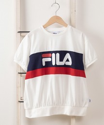 FILA（フィラ）の「【FILA/フィラ】ブランドロゴプリント ボディカラー切り替えデザイン バルーンシルエット半袖Tシャツ 【140ｃｍ-160ｃｍ】（Tシャツ/カットソー・キッズ）」