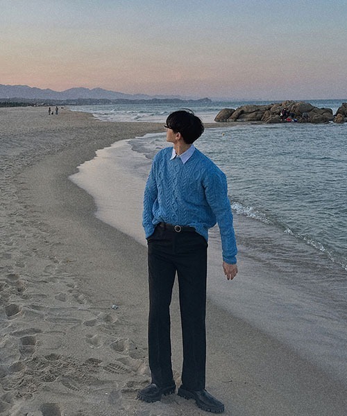 ASCLO（エジュクロ）の「【THE KLOBAL STAGE 韓国アイドル着用】ASCLO Mac Semi Wide Slacks（スラックス・メンズ・ブラック・SMALL/MEDIUM/LARGE）」の3枚目の写真