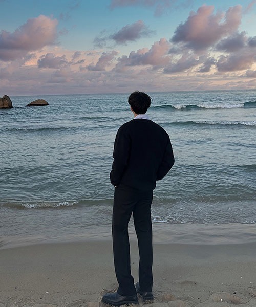 ASCLO（エジュクロ）の「【THE KLOBAL STAGE 韓国アイドル着用】ASCLO Mac Semi Wide Slacks（スラックス・メンズ・ブラック・SMALL/MEDIUM/LARGE）」の7枚目の写真