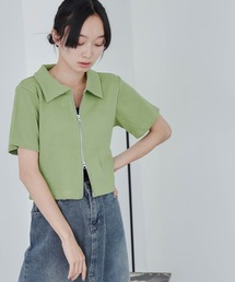 WEGO | WEGO/ダブルZIPワンポイントリブT(Tシャツ/カットソー)