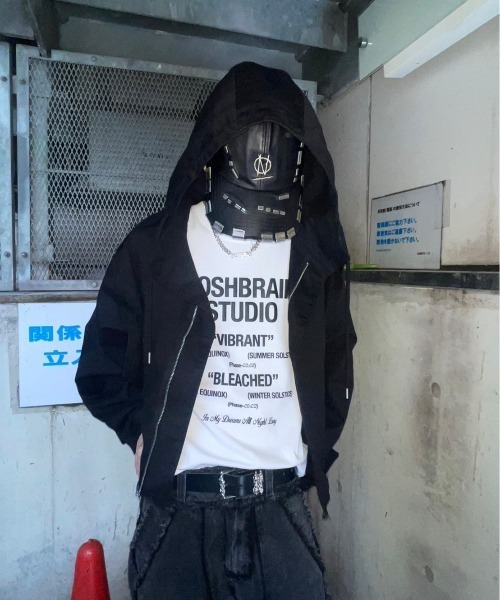 XU（エックスユー）の「ストリートファッション XU エックスユー crop hood zip jacket ジップアップジャケット オーバーサイズジャケット フードジャケット（ミリタリージャケット・メンズ・ブラック/カーキ・ONE SIZE）」の5枚目の写真