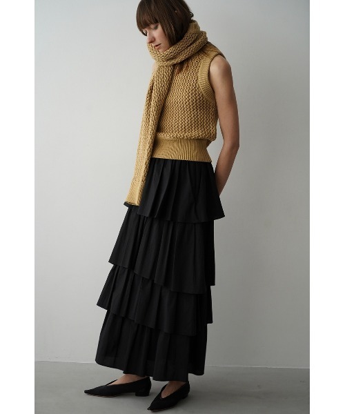 CLANE（クラネ）の「CLANE/クラネ/BOLERO SET UP MESH KNIT T