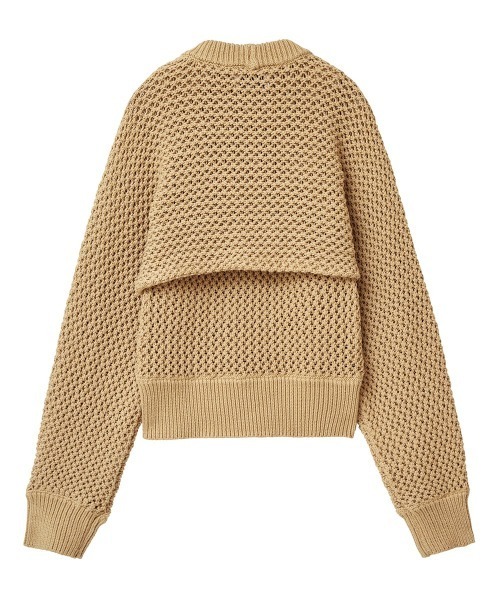 CLANE（クラネ）の「CLANE/クラネ/BOLERO SET UP MESH KNIT T